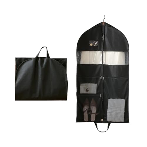 VIVIIHOO Borsa per Abbigliamento Corta 110cm-Borsa per Il Viaggio, Lo stoccaggio e la Protezione-Coperture per Indumenti con Cerniera-Borse per Abbigliamento antimacchia e Nero