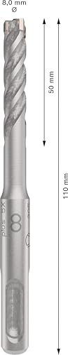 Bosch 1x PRO SDS plus-5X Hammerbohrer, 8 x 50 x 110 mm – Ansicht 3