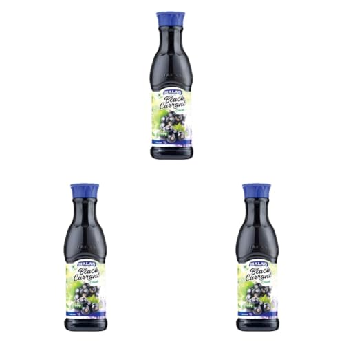 Image of Mala's Black Currant Crush Fruit Drink - 1 Litre Bottle, 1000 g (Pack of 3)
