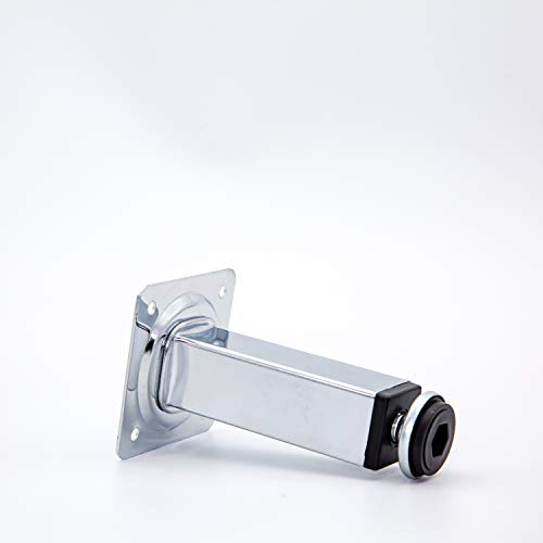 Huayy Shiny Metal Adjustable Legs | Furniture,Cabinets,Table Levelers Feet | Leveling Foot And Screw Mounting Package thumb #1