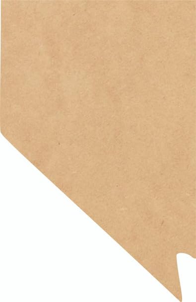 Nevada Wood State 10" Shape, Unfinished MDF Craft State Cutout, DIY 1/4"