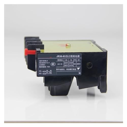 Relé térmico JR36-63 con rango ajustable 14-22A bimetálico 2