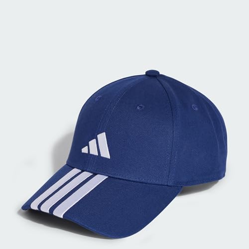 adidas Unisex Bball 3S New Logo Hat, Dark Blue/White, S-M 5