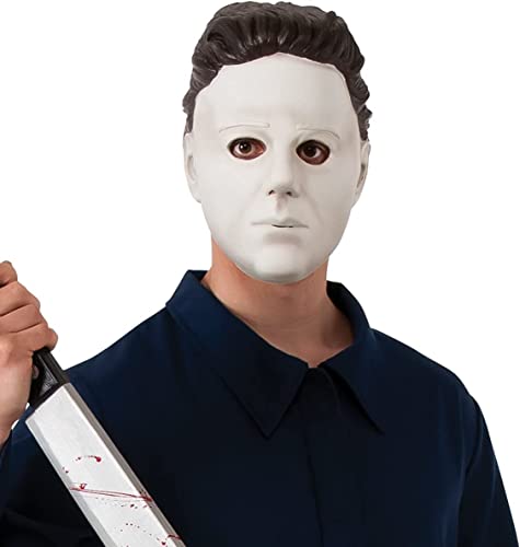 Rubie's Costume Halloween Movie Michael Myers Vinyl Mask, White, One Size