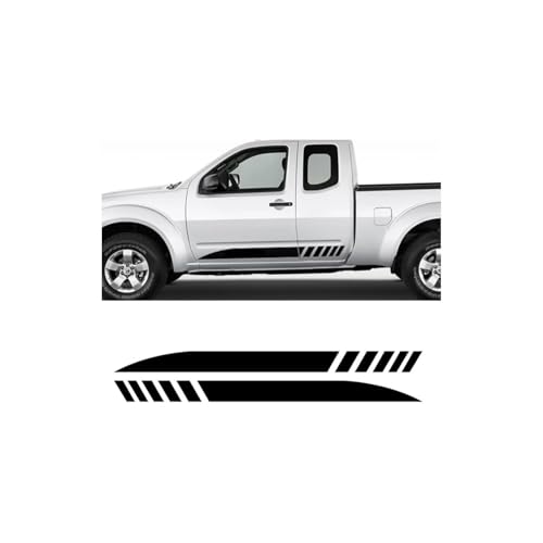 TENGFEIYKYI 2PCS Car Door Side Stickers for Nissan Navara NP300 D40 D23 Nismo JDM Auto Accessories Skirt Stripes Decor Vinyl Film Decals ﻿