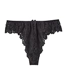 [ニッセン] Tバックショーツ レディース 総レースTバックコーディネートショーツ(大花・エレガントレース（トリンプ） 黒 LL