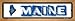 SMART BLONDE Maine State Outline Novelty Wood Mounted Metal Small Street Sign WB-K-318