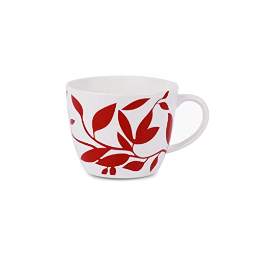 Image of Dandy Lines Royal Cups /Saucers, 200ml, Multicolor Coffee Cups & Mugs Ideal for Women /Men, Bone China, Pack of 12, Microwave & Dishwasher Safe, Great for Home Use & Gifting