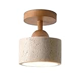 Photo Gallery luoyaob plafoniere moderne e minimaliste, corpo lampada in travertino, lampada da soffitto semi-incassata, base in legno, for camera da letto Photo Gallery luoyaob plafoniere moderne e minimaliste, corpo lampada in travertino, lampada da soffitto semi-incassata, base in legno, for camera da letto