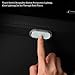 2 PCS Car Led Lights Interior,White Ambient Lighting Car Interior,USB Rechargeable Car Interior Reading Light,Portable Led Lights for Car