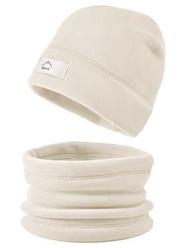 crazy bean - crazy bean Ensemble Bonnet d'hiver et Écharpe Bouclée pour Enfant en Polaire Chaude pour Garçons et Filles - -26%