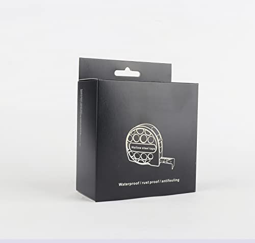 Hollow Series Stainless Steel Tape Measure 7.5 Meters 25 Feet Site Construction Gift Tape Measure Waterproof Anti-Rust Wear-Resistant Tape (Cold Grey) #TOP4