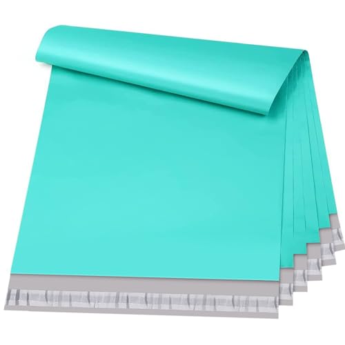Image of Metronic Poly Mailers 24x24 50 Pcs Large Shipping Bags for Clothes Plastic Mailers Strong Self Seal Adhesive Shipping Envelopes for Small Business Tear-resistant Mailer Bags Mailing Envelopes in Teal