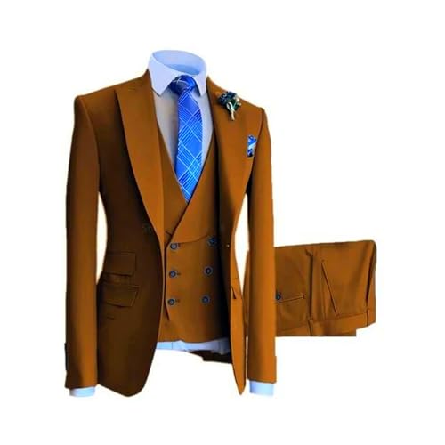 Men Formal Wedding Casual Business Slim Fit Party Prom 3 Pcs Groom Tuxedo3