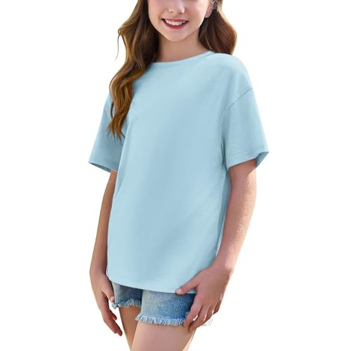 Boys Girls Oversized Tshirts Youth Kids Crew Neck Short Sleeve Shirts Loose Fit Basic Tees Casual Summer Tops3