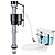 Teviora Universal Toilet Flusher Replacement Kit, Water-Saving & Height Adjustable Fill Valve, 2-Inch Flapper