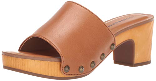 Lucky Brand Women's FINEENA HIGH Heel Clog, Caramel, 5.5 M US
