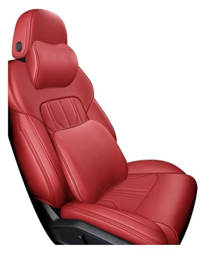 Housse de siège BMW E46 similicuir rouge imperméable auto avant