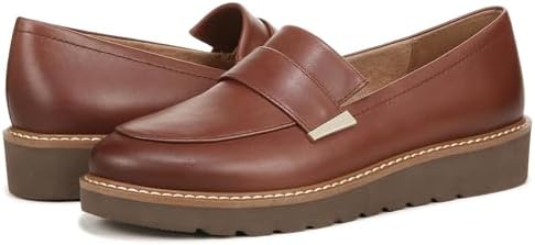 Naturalizer Womens Adiline Slip On Lightweight Loafer Cappuccino Brown Leather 9 N | Image 3
