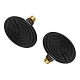 Simple Deluxe 250W Reptile Heat Lamp Bulb No Light Ceramic Heat Emitter Brooder Coop Heater for Amphibian Pet & Incubating Chicken, Snake, Lizard, Spider, 2-Pack