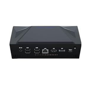 SKULLSAINTS Fusion Mini PC: AMD Ryzen 5 5625U, 14 Ports, Type C, DP, HDMI, 3 Display, WiFi 6, 16GB DDR4, 500GB M.2, Genuine Windows 11 Pro (16GB DDR4 + 500GB NVME)