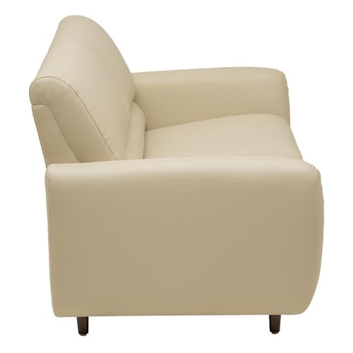 Image of Wakefit Sofa Set | 5 Year Warranty | Sofa 2 Seater, 2 Seater Sofa for Living Room, Wooden Sofa Set, Couch Sofa for Living Room - Solomon(Robin : Beige)