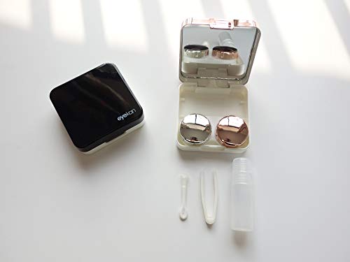image for CADEVED Contact Lens Case Kit with Mirror, Pack of 2 Compact Travel Co