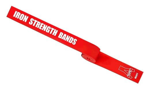 Image of A-TAPE Muscle Floss Bands (5' Ft Long X 2 inch inch Width)- Compression Bands - for Improving Movement, Increasing Circulation & Reducing Soreness (Red (Heavy))