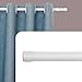 DALINA TEXTIL - Barra de Cortina Sin Terminales - Barra Cortinas Fina inextensible para Salón Dormitorio - Palos Cotinas Delgado 19mm sin Remates. Blanco 180cm