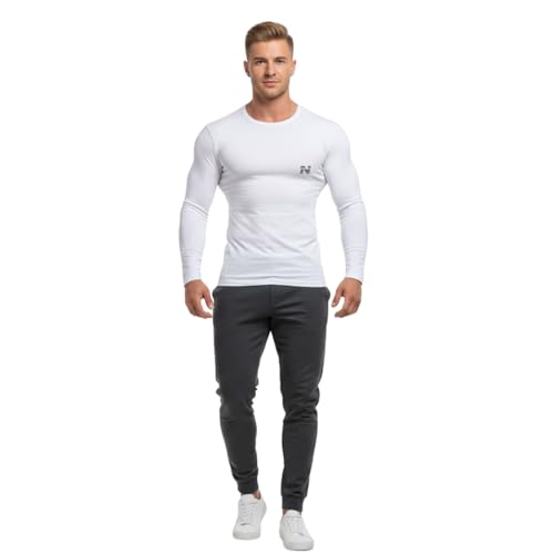 Image of NINQ Half Sleeve Compression T-Shirt - Men's Athletic & Sports Tights for Fitness Gym