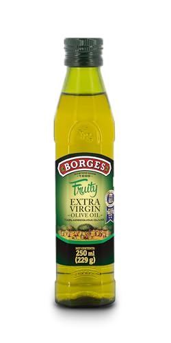 Image of Borges Fruity Extra Virgin Olive Oil - 250 ml | Unrefined & Cold Pressed Oil|Packed in Spain|Sweet & Fruity Flavour