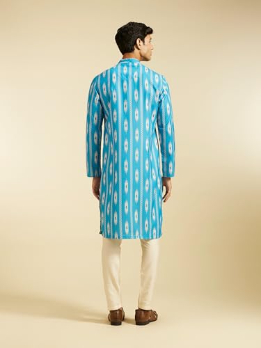 Image of DIWAS BY MANYAVAR Men's Cotton Blend Printed Kurta (1pc)