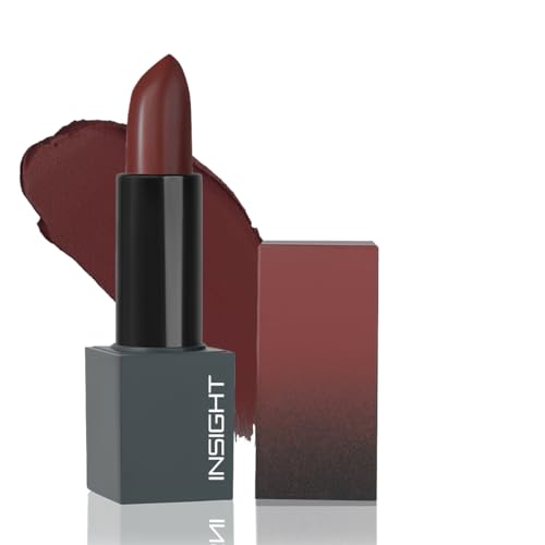 Image of INSIGHT Velvet Matte Lipstick (Cupid's Embrace) | Long Lasting, Smudge-Proof & Non-Drying | Enriched with Cocoa Butter, Argan Oil & Vitamin E | Smooth Application, Bold Pigment - 3.8g