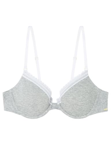 Beautiful Sujetador clásico algodón Relleno aro Gris