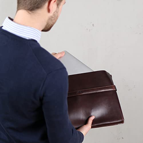 Funda portátil 15.6 cuero HARVORD contra arañazos con funda extraíble 4