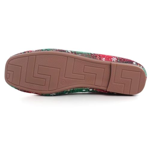 Image of ChaiRong Zhou Women Square Toe Ballets Flats Comfort Slip On Walking Shoes for Driving
