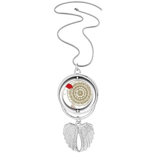 Collier ailes d'ange et chapeau de Noël, le cadeau idéal plein de magie