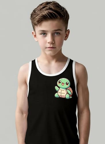 Image of Kids Cotton Blend Printed Vest for Baby Boy & Girl | Cotton Blend Printed Sleeveless Vest for Kids - Style - 9 (Pack of 5)