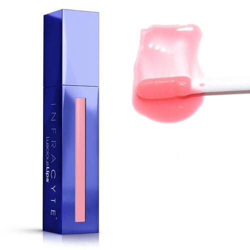 Infracyte LusciousLips Lip Gloss Petal Rebel 325 Instantly Plump Hydrate Rejuvenate Lips with Anti-Aging Benefits