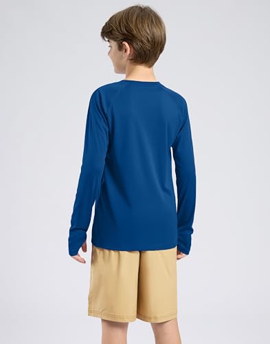 G Gradual Boy's Rash Guard UPF 50+ Sun Protection Shirt Quick Dry Long Sleeve Swim Shirts Lightweight SPF Youth Fishing Shirt3