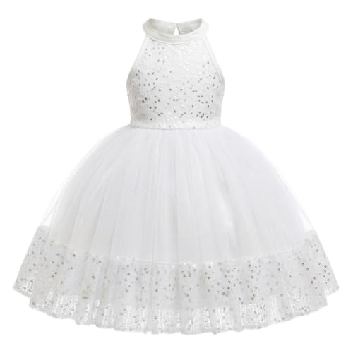Vestido de lentejuelas niña que no pica con tul suave Lito Angels para bodas