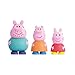 Peppa Pig – Set di 3 statuette da bagno Peppa Pig – Giocattoli d'acqua e bagno – Include mama, patata e pepa (DeQube 919D00046) immagine