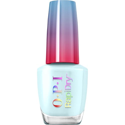 OPI RapiDry Baby Blue Me Away | Opaque Light Blue Crme Quick Dry Nail Polish | Vegan Smudge Proof Fast Drying | Snow Time to Waste | Holiday 2025
