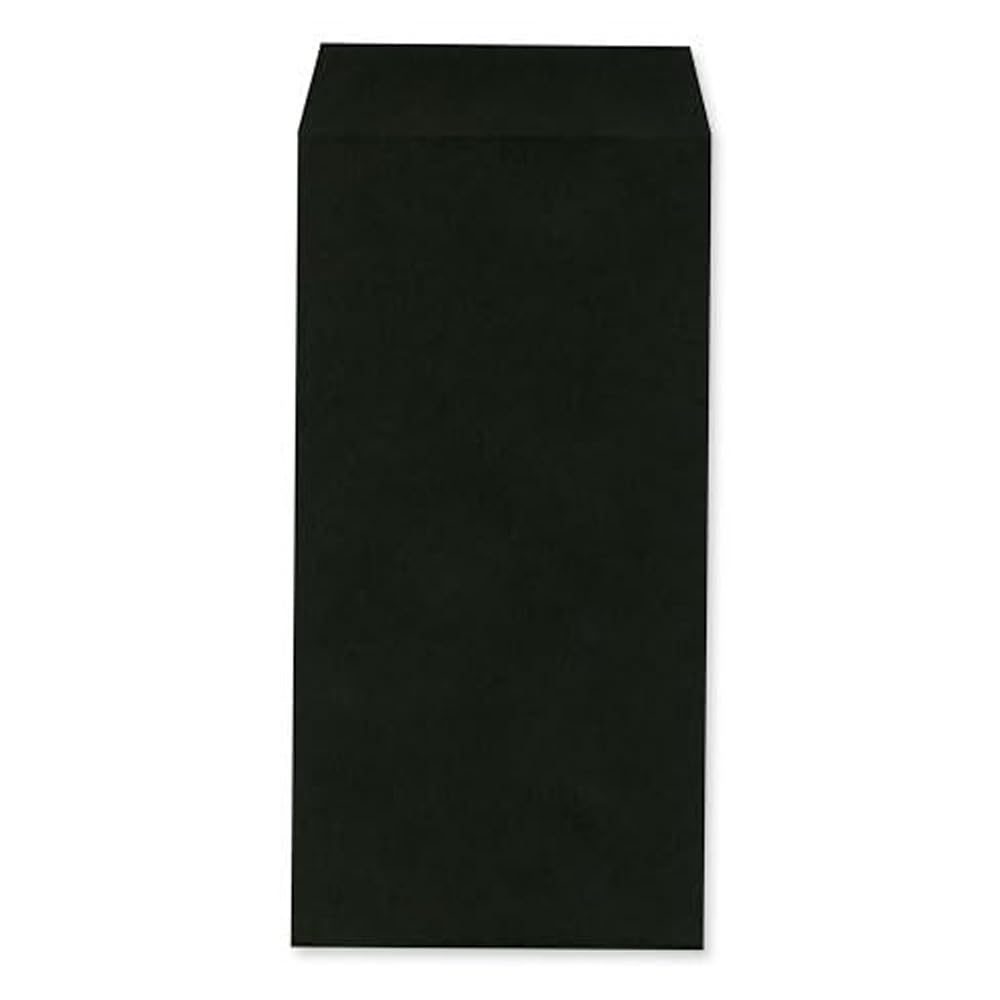 Amazon | 封筒 長3 長3封筒 ブラック封筒 カラー 85g/m2 ブラック 黒