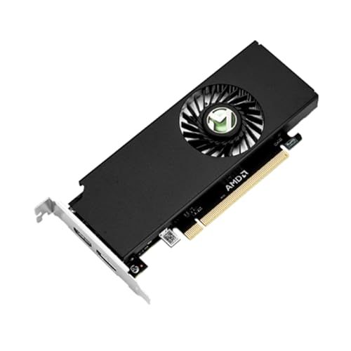 Scheda Video AMD Radeon RX 550 Basso Profilo 4GB GDDR5 sff Computer PC Gaming Video Scheda grafica GPU 128-Bit DirectX 12 PCI Express X16 3.0, HDMI, DisplayPort - Scheda video - Immagine 2
