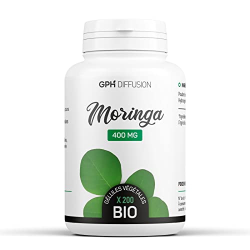 Moringa oleifera biologique - 400mg - 200 gélules végétales