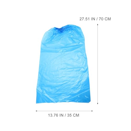 50 cubiertas desechables impermeables para zapatos de tubo alto de 70 cm, 50 piezas, plásticos gruesos para protección al aire libre miniatura 2