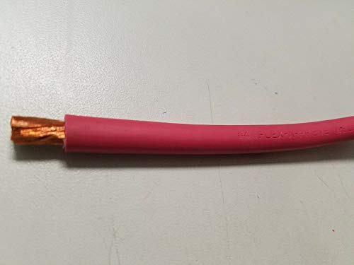 15 FEET FLEXAPRENE Welding Cable #4 Gauge RED 100 AMPS USA 4 AWG Battery Cable