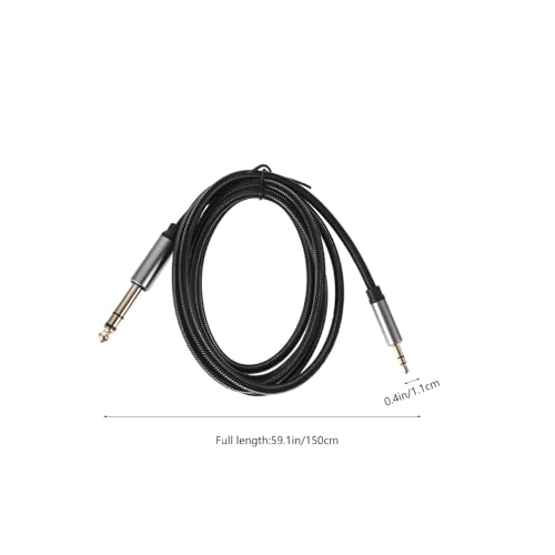 Cable de audio SHINEOFI 5mm a 6.35mm 1.5m miniatura 2