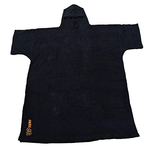 UPSURF Surf Poncho Wetsuit Changing Robe Poncho with Hood for Swim, Beach Sports 320GSM Terry Cloth 100% Cotton Oversize Adult